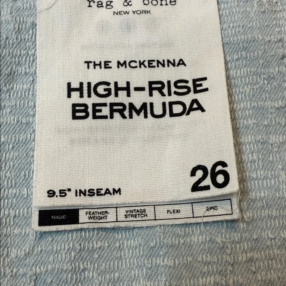 rag & bone The McKenna Tailored Textured Tweed Cotton Shorts Bermuda Size 26 NWT